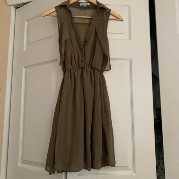 Dresses & Skirts - Olive green mini dress